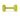White background with a lime green Coachi Training Dumbbell dog toy.