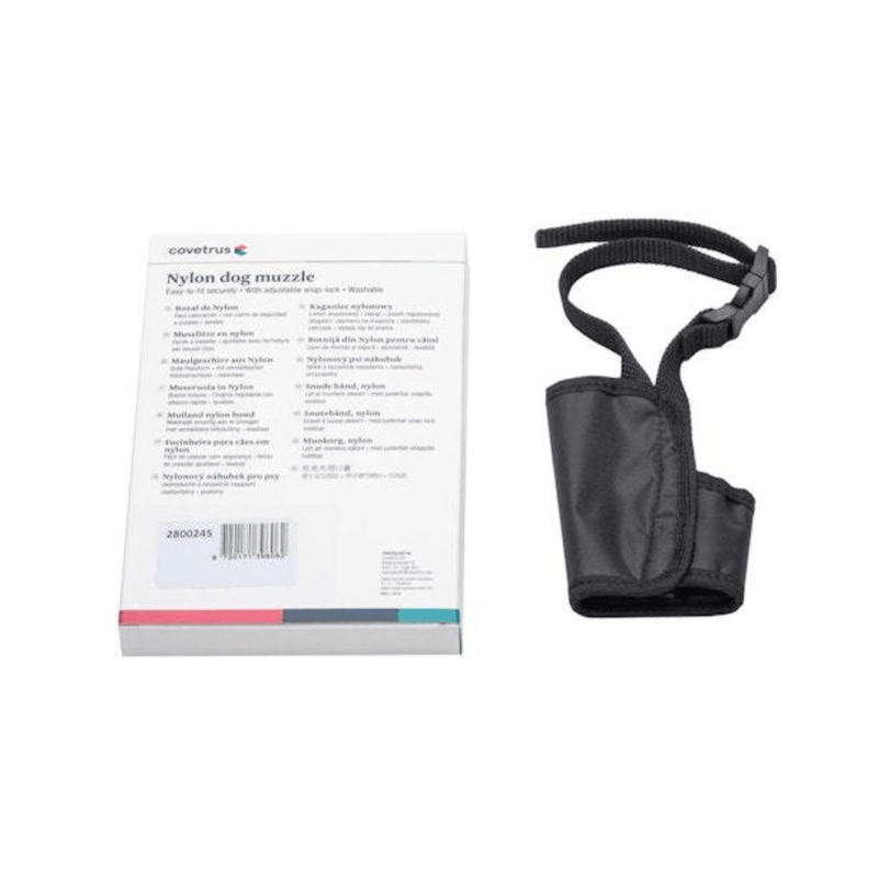 CVET Dog Nylon Muzzle on white background
