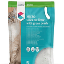 CVET Micro Silica Cat Litter Green Pearls close up on white background