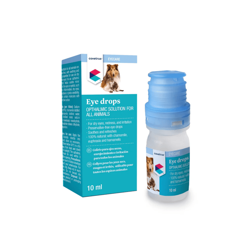 CVET Ophthalmic Eye Drop Solution 10ml on white background