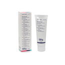 Fluoride gel tube and packaging on a white background