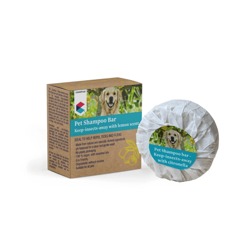 CVET Shampoo Bar Bug-Repellent Citronella Scent on white background