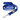 White background with a blue Dexil lead with the word 'training' stitched in white.