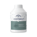 White background with a white and grey tub of Dorwest JointWell tablets. On the pack is a grey banner with white text 'Everyday joint care, for Dogs & Cats, Uniquely formulated, Natural active ingredients'. 