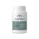 White background with a white and grey tub of Dorwest JointWell tablets. On the pack is a grey banner with white text 'Everyday joint care, for Dogs & Cats, Uniquely formulated, Natural active ingredients'. 