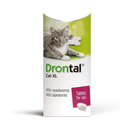 Dron tal cat worming treatment packaging with a cat illustration on a white background