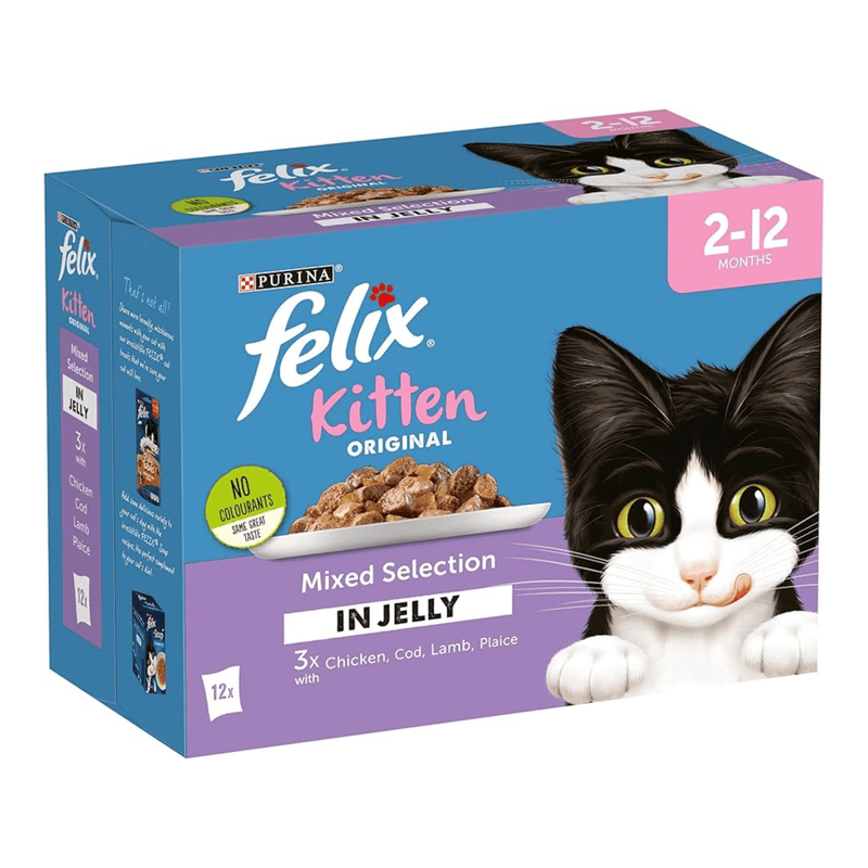 Box of Felix Kitten with 12 mixed sachets