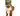 Small orange, brown and white fox dog toy attached to a green cardboard backing with white text 'Forest Friends Frankie Fox' and smaller text saying 'Plush squeaky dog toy'