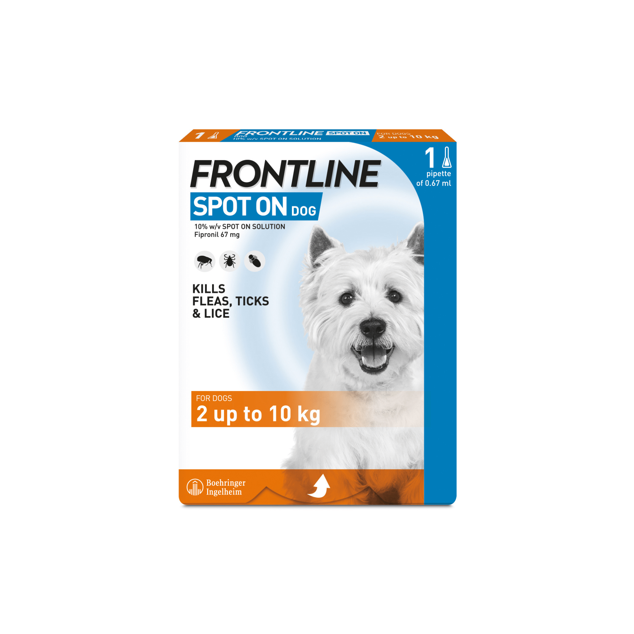 Frontlein Frontline Spot On Flea & Tick Treatment for Dogs – 1 Pack | PDSA Pet Store