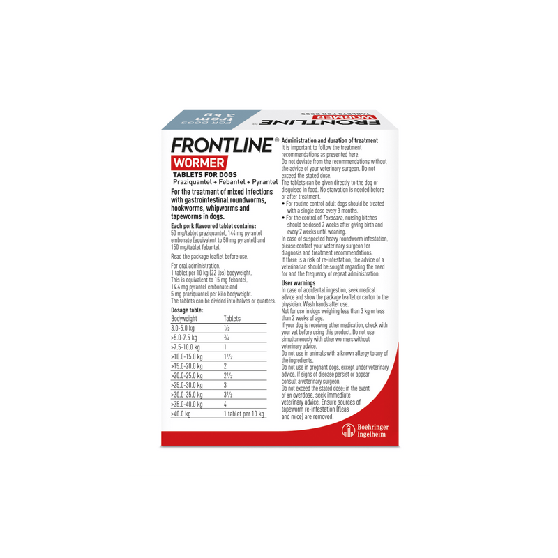 Frontline Wormer Reverse