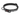 White background with a Halti Black Comfort Collar with a black plastic buckle and loop.