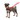 White background with a Miniature Schnauzer dog wearing a Red Halti Harness with a Halti Training Lead attached. 