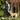 Blonde lady walking a yellow Labrador which is wearing a Black Halti 'No Pull' Harness.
