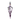 White background with a purple Halti Walking Harness with a metal clips and loops, attached to a cardboard tag. 