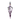 White background with a purple Halti Walking Harness with a metal clips and loops, attached to a cardboard tag. 