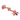 A multi-coloured twisted rope dog toy with knotted ends and one in the centre, shown on a plain white background.