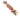 A braided rope dog toy with twisted red, yellow, and light blue cords, featuring knotted ends and frayed tassel-like tails, shown on a plain white background.