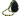 A black Grrrelli Rope Tugger Dog Toy textured rubber dog toy with a braided rope handle in black, yellow, and green, isolated on a white background.