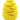 A close up of a yellow Grrrelli Rope Tugger Dog Toy textured rubber dog toy, isolated on a white background.