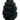 A close up of a black Grrrelli Tough Dog Toy textured rubber dog toy, isolated on a white background.