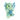 A Happy Pet Jumbo Axolotl plush dog toy with a blue and green tie-dye pattern, featuring a smiling face, black eyes, and small blue crests on its head, set against a plain white background.