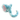 A light blue plush elephant dog toy with a textured, segmented trunk and ear, featuring a soft pink inner ear and small black eyes, set against a plain white background.