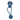 White background with an blue rope ball with a long rope handle.