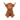 White background with a small Happy Pet brown highland Cow with a fluffy body and head with horns and stitched features.