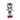 A plush dog toy of Sonic the Hedgehog, featuring his classic blue body, cream-colored face and belly, white gloves, and red-and-white striped shoes, set against a plain white background.