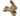 White background with a brown Hemmo and Co. Country Rabbit plush dog toy with stitch eye details.
