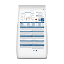 Back view of bag of Hills Prescription Diet Food Sensitivities D/D dry food packaged in a white bag on white background.