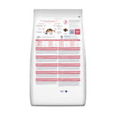 Back view of bag of Hills Prescription Diet Gastrointestinal Biome dry food packaged in a white bag on white background.