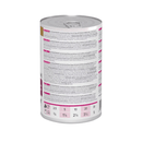 Back view of Hills Prescription I/D Gastrointestinal Biome Adult dog food tin on a white background.