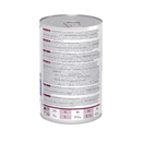 Back view of Hills Prescription I/D Low Fat Digestive Care Adult dog food tin on a white background.