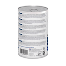 Back view of Hills Prescription Z/D Food Sensitivities wet  Adult dog food tin on a white background. 