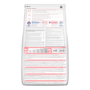 Back view of bag of Hills Science Plan cat dry food packaged in a white bag on white background.  