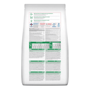 Back view of bag of Hills Science Plan kitten dry food packaged in a white bag on white background.  