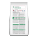 Back view of a bag of Hills Science Plan Large Puppy Dry Dog Food Chicken on white background