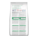 Back view of a bag of Hills Science Plan Medium Puppy Dry Dog Food Chicken on white background