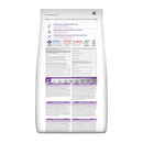 Back view of bag of Hills Science Plan dry dog food packaged in a white bag on white background.  