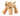 A House of Paws Big Paw Bear plush dog toy in a cream colour, featuring a black stitched nose and eyes, photographed against a solid white background.