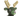 A close up of a House of Paws plush dog toy reindeer made from dark green tweed fabric with beige corduroy antlers, green ears and muzzle, and a purple nose, shown on a plain white background.