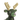 A close up of a House of Paws plush dog toy reindeer made from dark green tweed fabric with beige corduroy antlers, green ears and muzzle, and a purple nose, shown on a plain white background.
