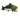 A House of Paws plush salmon toy with a dark green head and orange mouth, a pink belly, and a dark green plaid back, shown on a plain white background.