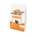 IAMS Dry Adult Cat Food Fresh Chicken 10kg angled on white background