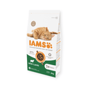 IAMS Dry Adult Cat Food Lamb 2kg on white background