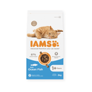 IAMS Dry Adult Cat Food Ocean Fish 2kg on white background