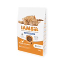 IAMS Dry Adult Light Sterilised Cat Food Fresh Chicken 10kg on white background