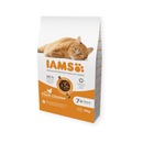 IAMS Dry Senior Cat Food Chicken 10kg on white background