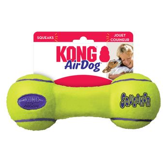 KONG AirDog Squeaker Dumbbell in packaging